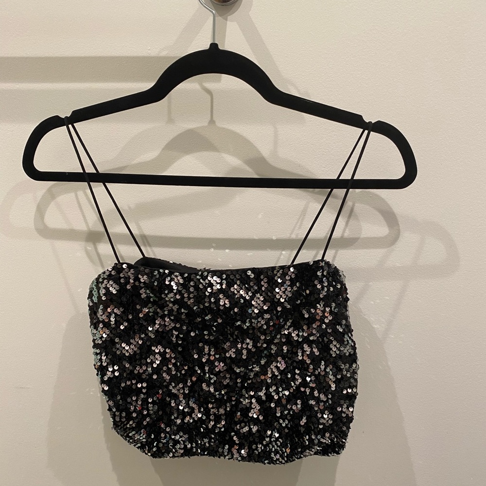Glittery holiday top